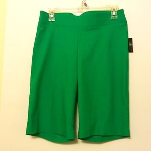 Light green shorts.